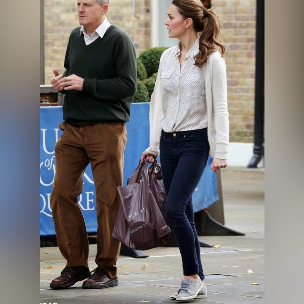 Rare Mint Velvet grey bibi plimsoll sneakers